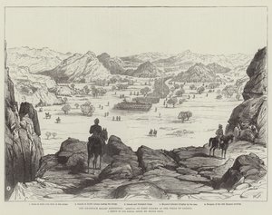 De Khartoum Relief Expedition, aankomst van de eerste colonne bij de putten van Gakdul door Walter Paget